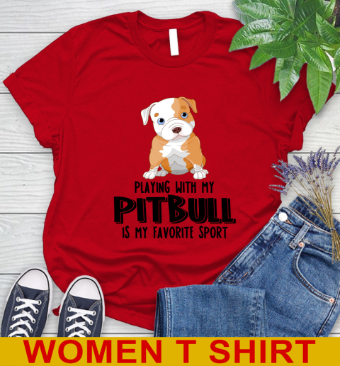 Playing with my pitbull is my favorite sport 81