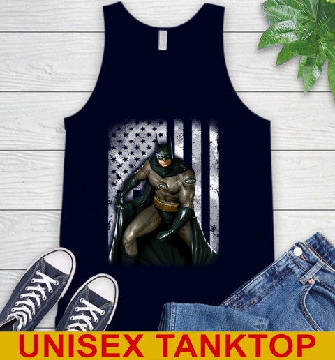 New York Jets NFL Football Batman DC American Flag Shirt Tank Top 2