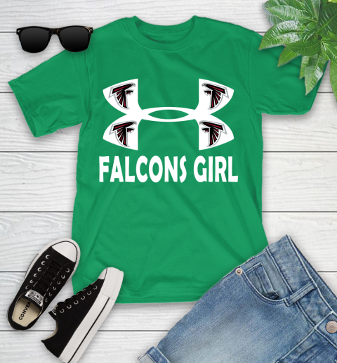 NFL Atlanta Falcons Girl Under Armour Football Sports Youth T-Shirt 8