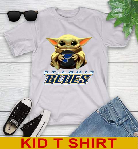 NHL Hockey St.Louis Blues Star Wars Baby Yoda Shirt 105
