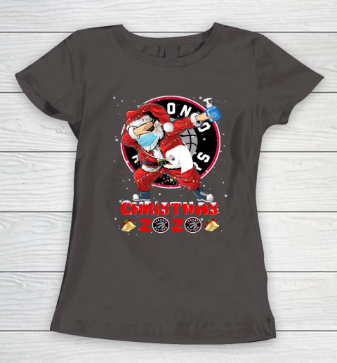 Toronto Raptors Funny Santa Claus Dabbing Christmas 2020 NBA Women's T-Shirt 7