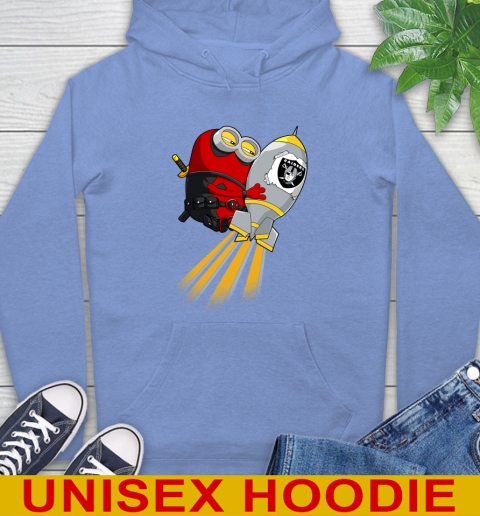 NFL Football Oakland Raiders Deadpool Minion Marvel Shirt Hoodie 11