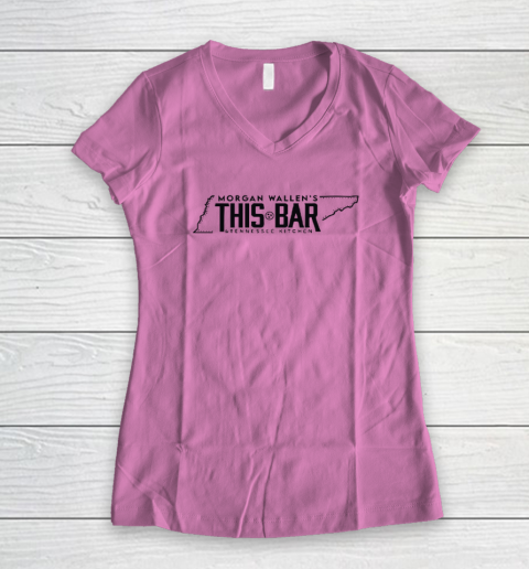 Morgan Wallen's This Bar And Tennessee Kitchen Women's V-Neck T-Shirt 6