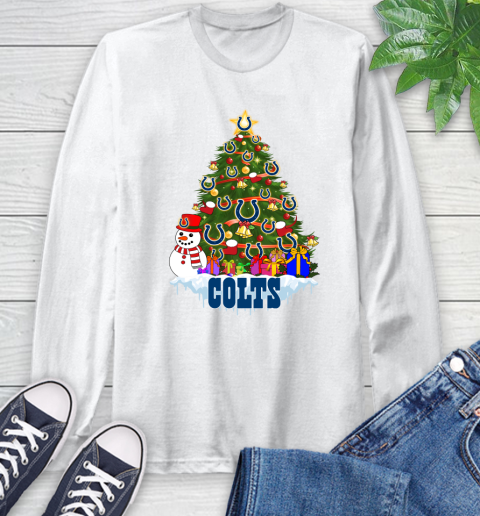 Indianapolis Colts Merry Christmas NFL Football Sports Long Sleeve T-Shirt