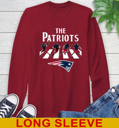 NFL Football New England Patriots The Beatles Rock Band Shirt Long Sleeve T-Shirt 9
