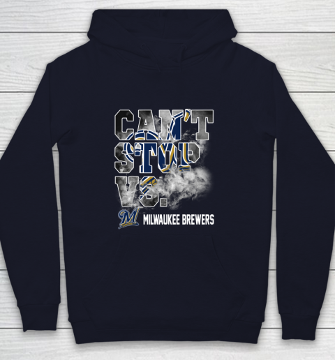 MLB Milwaukee Brewers Baseball Can't Stop Vs Brewers Youth Hoodie 2
