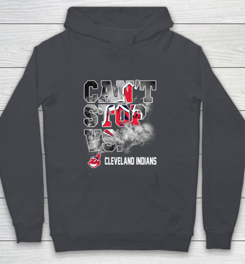 MLB Cleveland Indians Baseball Can't Stop Vs Cleveland Indians Youth Hoodie 5