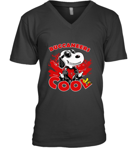 Tampa Bay Buccaneers Snoopy Joe Cool We're Awesome V-Neck T-Shirt