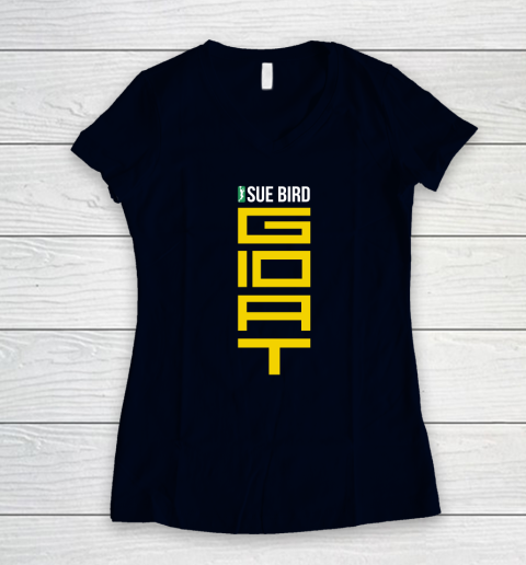 Sue Bird Goat Women's V-Neck T-Shirt 2