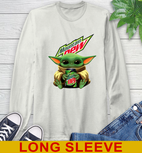 Star Wars Baby Yoda Hugs Mountain Dew Soft Drink Shirt 69