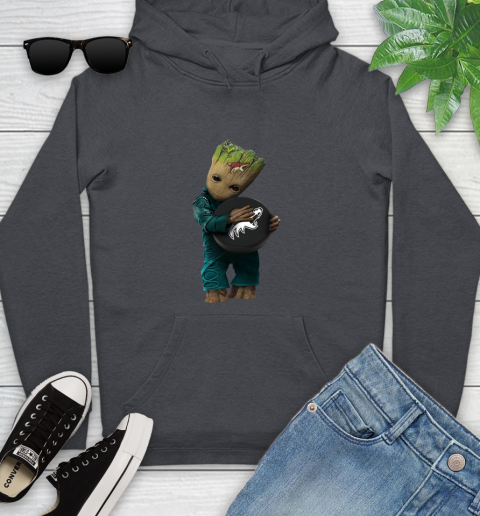 NHL Groot Guardians Of The Galaxy Hockey Sports Arizona Coyotes Youth Hoodie 8