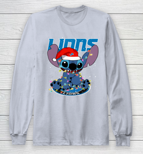 Detroit Lions NFL Football noel stitch Christmas Long Sleeve T-Shirt 4