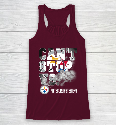 NFL Pittsburgh Steelers Can't Stop Vs Racerback Tank 2