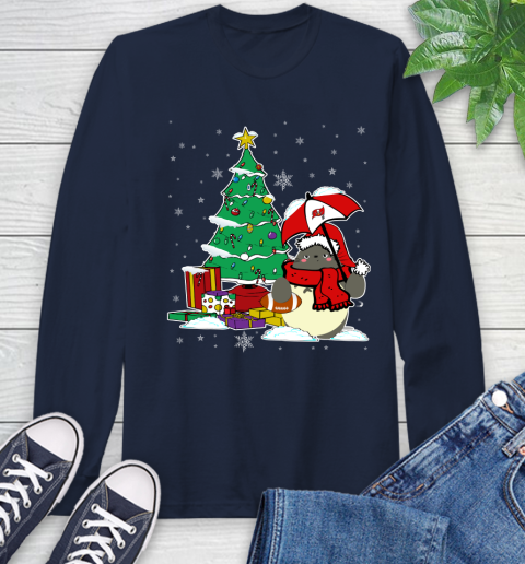 Tampa Bay Buccaneers NFL Football Cute Tonari No Totoro Christmas Sports Long Sleeve T-Shirt 3