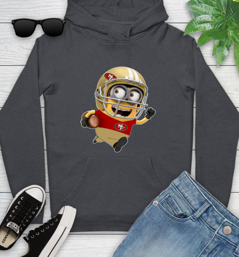 NFL San Francisco 49ers Minions Disney Football Sports Youth Hoodie 8