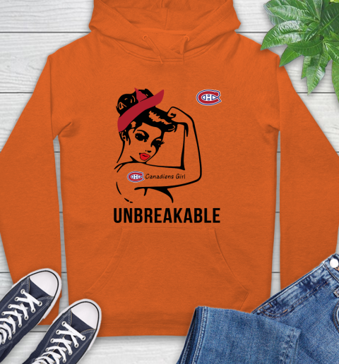 NHL Montreal Canadiens Girl Unbreakable Hockey Sports Hoodie 3