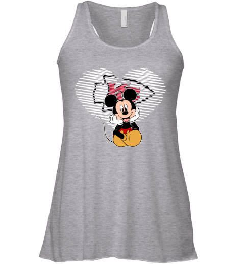 NFL Kansas City Chiefs The Heart Mickey Mouse Disney Football T Shirt XNkpE8mrtFu flowy tank 32 95 151514 front athletic heather