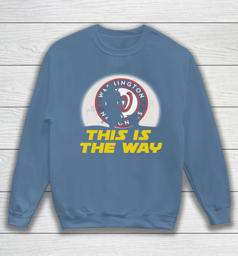 Washington Nationals MLB Baseball Star Wars Yoda And Mandalorian This Is The Way Sweatshirt 6