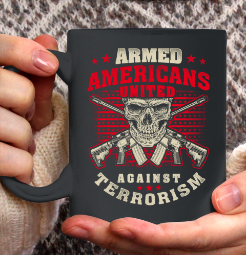 Veteran Shirt Patriot Against Terrorism Ceramic Mug 11oz