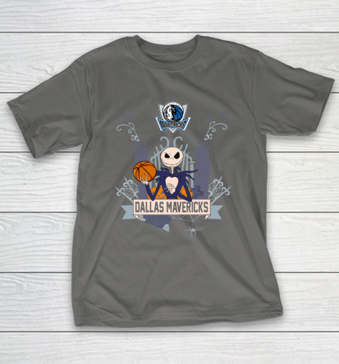NBA Dallas Mavericks Basketball Jack Skellington Halloween T-Shirt 8