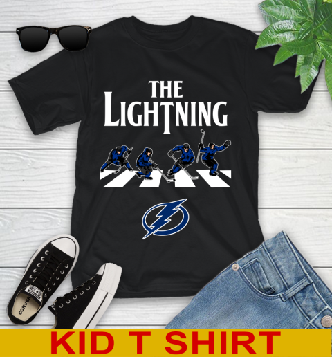 NHL Hockey Tampa Bay Lightning The Beatles Rock Band Shirt Youth T-Shirt