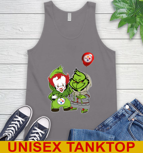 Pittsburgh Steelers Baby Pennywise Grinch Christmas NFL Football Tank Top 7