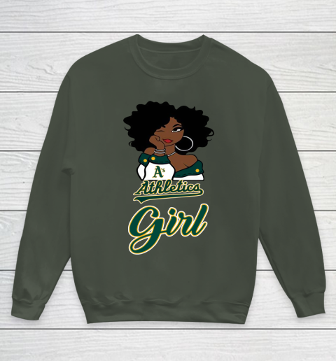 Oakland Athleticss Girl MLB Youth Sweatshirt 10