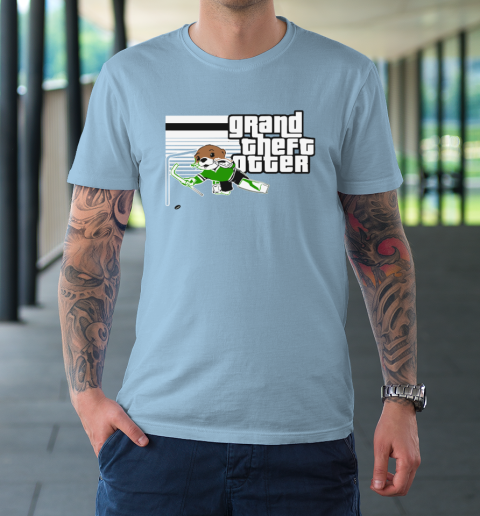 Jake Oettinger Grand Theft Otter Dallas Hockey T-Shirt 5