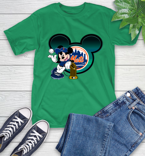 MLB New York Mets The Commissioner's Trophy Mickey Mouse Disney T-Shirt 7