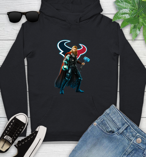 NFL Thor Avengers Endgame Football Houston Texans Youth Hoodie 2