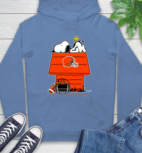 Cleveland Browns NFL Football Snoopy Woodstock The Peanuts Movie Hoodie 11
