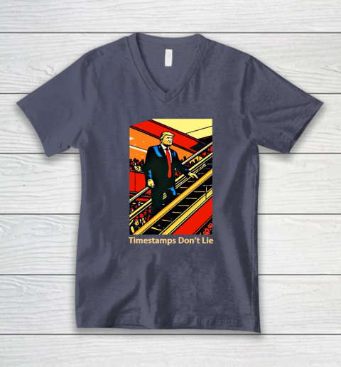 Rattle Trap 1776 Knew Before You Escalator Truth V-Neck T-Shirt 6