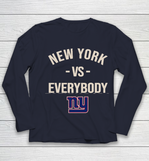 New York Giants Vs Everybody Youth Long Sleeve 2