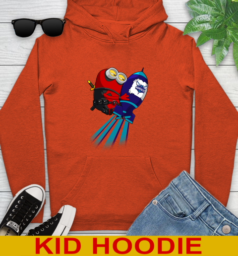 NBA Basketball Charlotte Hornets Deadpool Minion Marvel Shirt Youth Hoodie 4