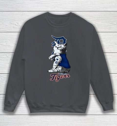 MLB Baseball My Cat Loves Detroit Tigers Sweatshirt 4