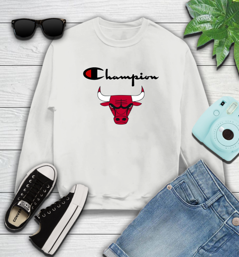 NBA Basketball Chicago Bulls Champion Shirt Sweatshirt 3