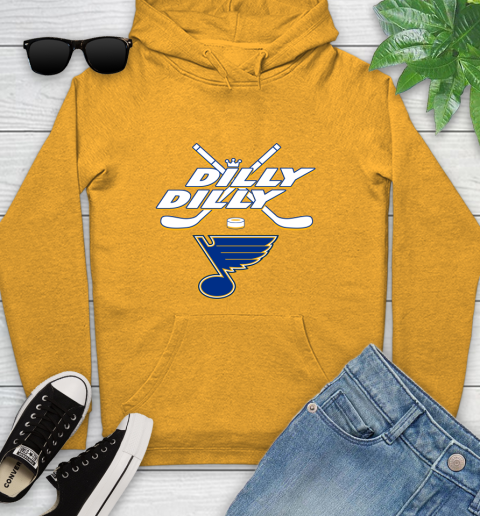 NHL St.Louis Blues Dilly Dilly Hockey Sports Youth Hoodie 3