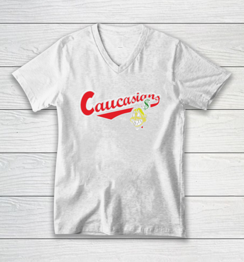 Cleveland Caucasians Bomani Jones V-Neck T-Shirt 2