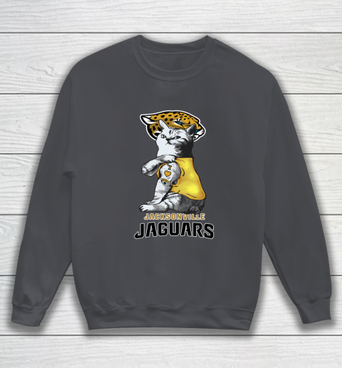 NFL Football My Cat Loves Jacksonville Jaguars Sweatshirt 4