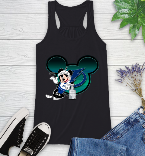 NHL Tampa Bay Lightning Stanley Cup Mickey Mouse Disney Hockey T Shirt Racerback Tank 2