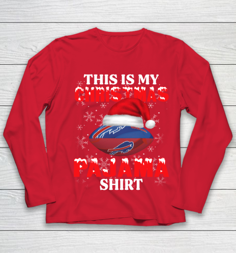 Buffalo Bills This Is My Christmas Pajama Shirt NFL Youth Long Sleeve 8