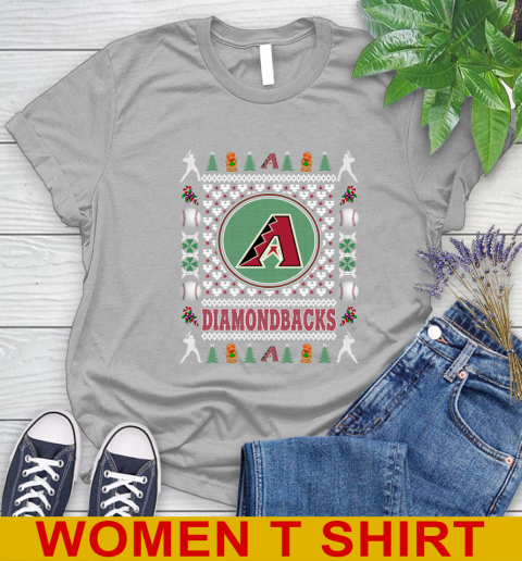 Arizona Diamondbacks Merry Christmas MLB Baseball Loyal Fan Women's T-Shirt 5