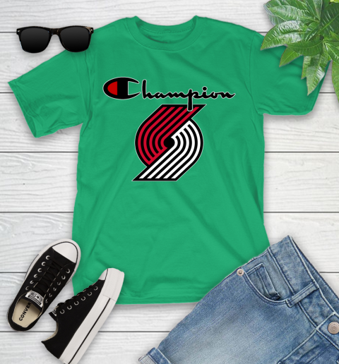 NBA Basketball Portland Trail Blazers Champion Shirt Youth T-Shirt 3