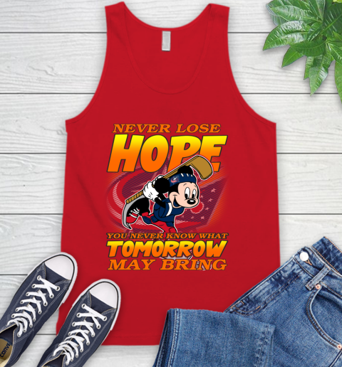 Columbus Blue Jackets NHL Hockey ootball Mickey Disney Never Lose Hope Tank Top 5