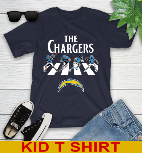 NFL Football Los Angeles Chargers The Beatles Rock Band Shirt Youth T-Shirt 2
