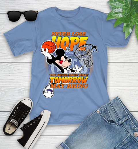 Sacramento Kings NBA Basketball Mickey Disney Never Lose Hope Youth T-Shirt 15