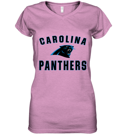 Carolina Panthers NFL Line by Fanatics Branded Gray Victory Women's V-Neck T-Shirt