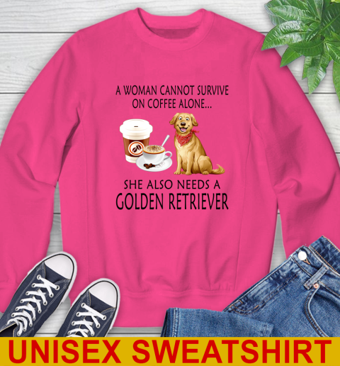 Women cannot survive on coffee alone she also need a GOLDEN tshirt 31