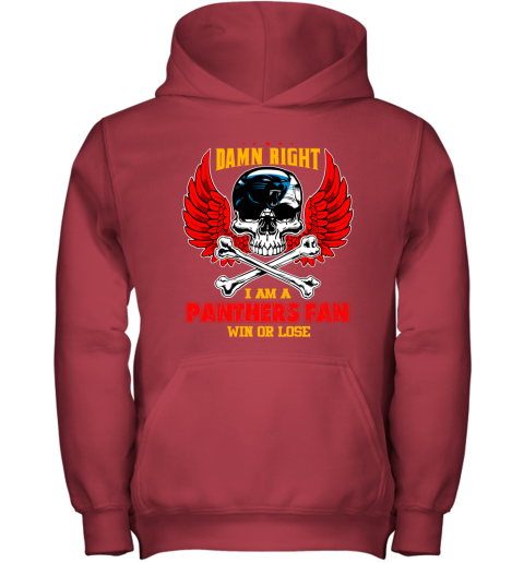 NFL Damn Right I Am A New York Jets Win Or Lose Skull Football Sports (2) MrrFNTCPLAv youth hoodie 43 95 151514 front red