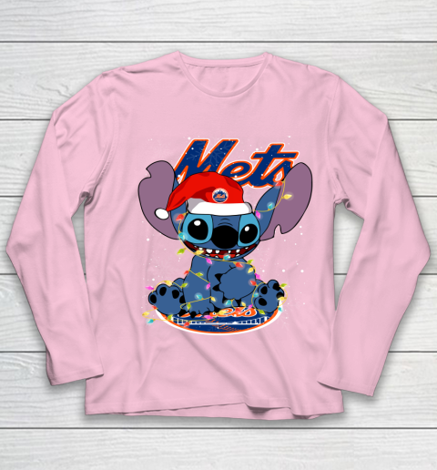 New York Mets MLB noel stitch Baseball Christmas Youth Long Sleeve 6